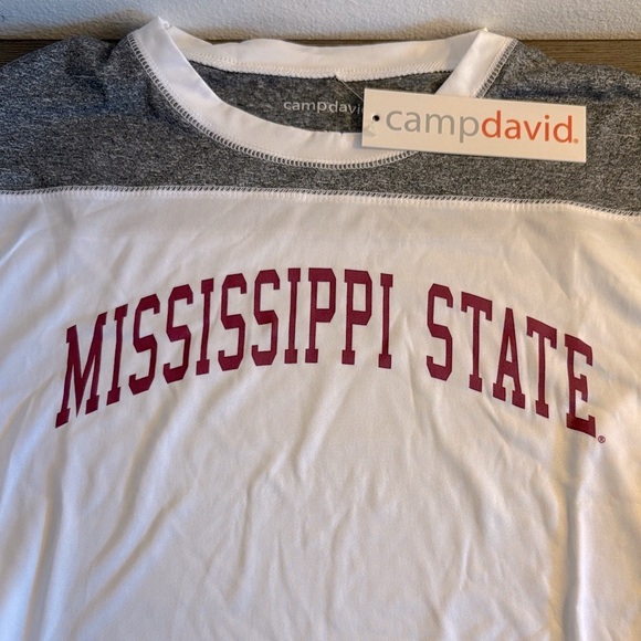 NWT [Camp David] Mississippi State Long-Sleeve Performance Wear Shirt Men’s Sz M - Picture 4 of 10